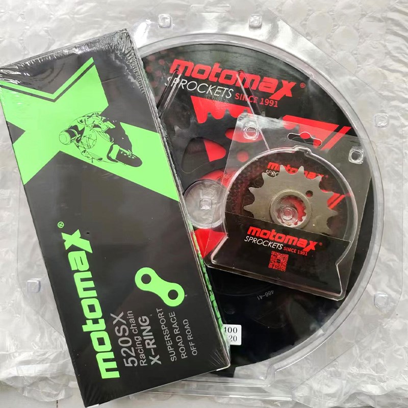 MOTOaMAX链盘适用川崎Ninja400 Ninja500忍者Z400牙盘链条前14后4