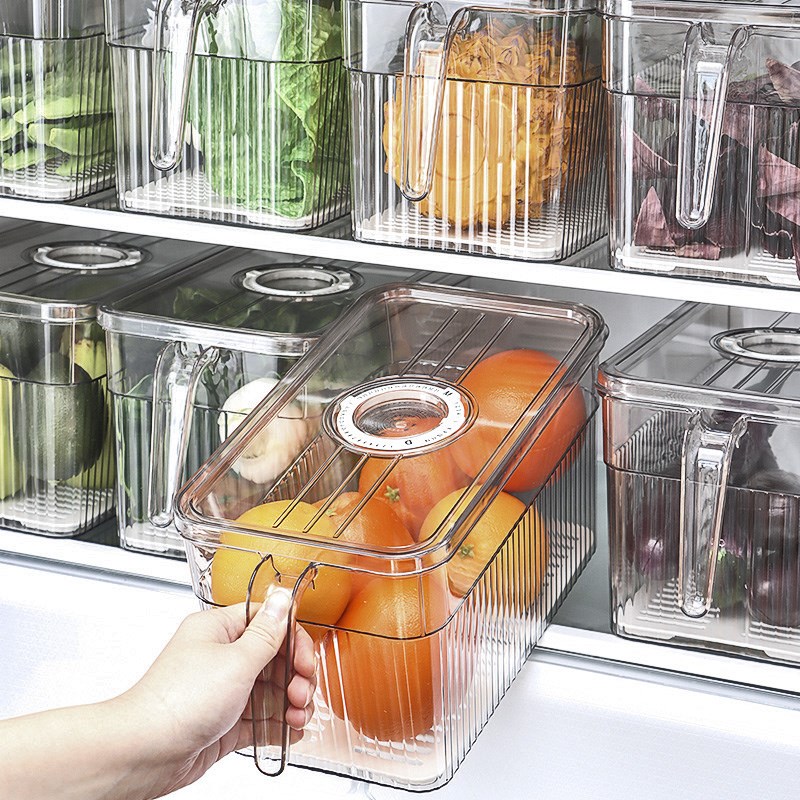 日式冰箱冷藏保鲜盒食品级厨房水果蔬菜沥水收P纳盒食物鸡蛋储物
