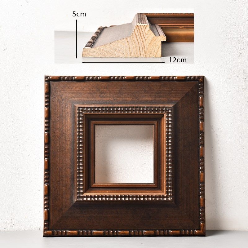 中古覆古欧式实木油画 画r框外框装饰画 画框定制装裱空相框架镜