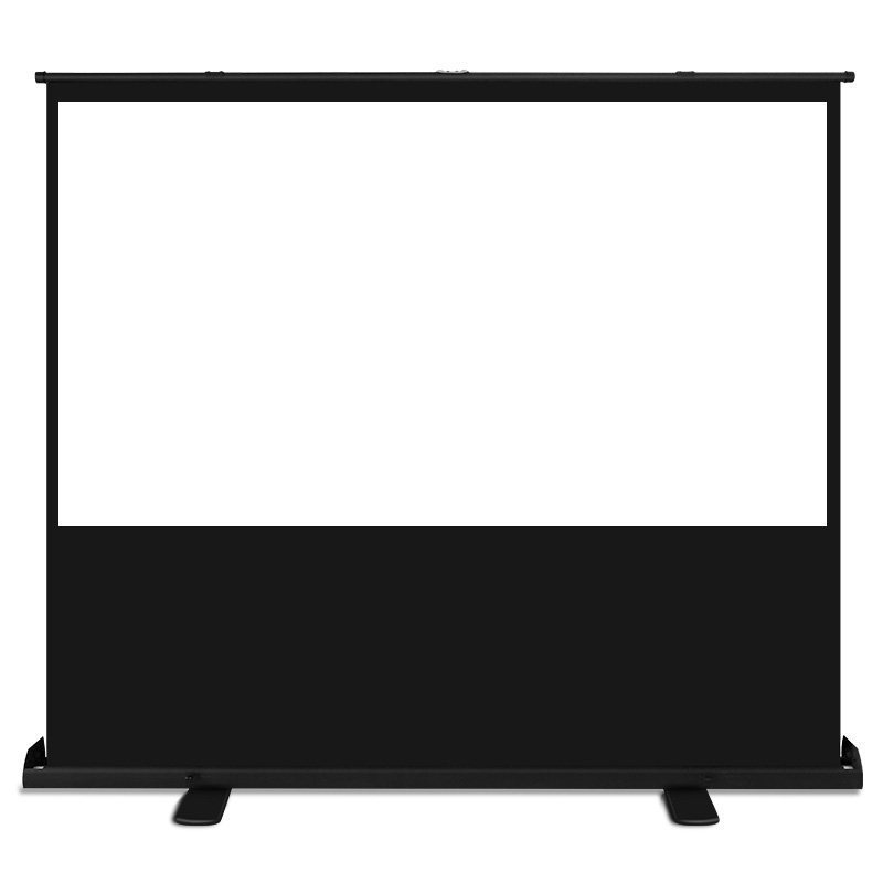 地拉幕布60寸80寸100寸120寸家用投影幕布N高清户外移动便捷手动