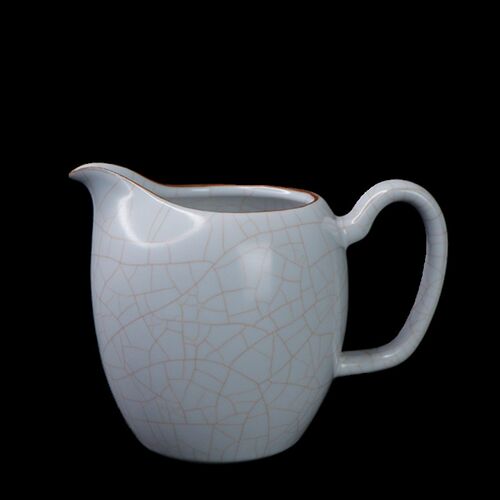 350毫升大f容量茶养开片月白汝窑公道杯家用陶瓷功夫茶具茶海公杯