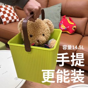 塑料儿童b玩具收纳箱可坐带盖幼儿园储物水桶创意凳子收纳筒2023