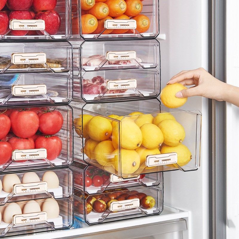 轻奢新款冰箱收h纳盒食品级厨房专用分类水果蔬菜保鲜盒冷冻储物,收纳整理,食物收纳盒,淘宝优惠券,粉丝福利购,淘宝优惠卷