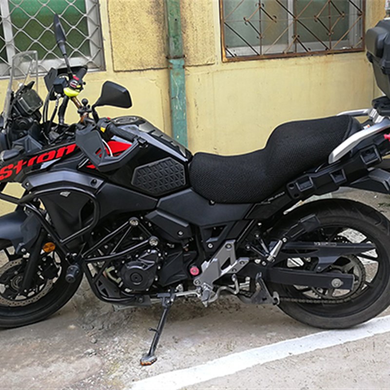 适用于铃木DL250保险杠大灯罩前D护杠后护杠全包围边箱保护杠改装