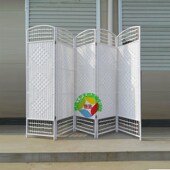 特价 草编餐饮屏风办公屏风换衣间屏障玄关K隔断试衣间实木屏风隔