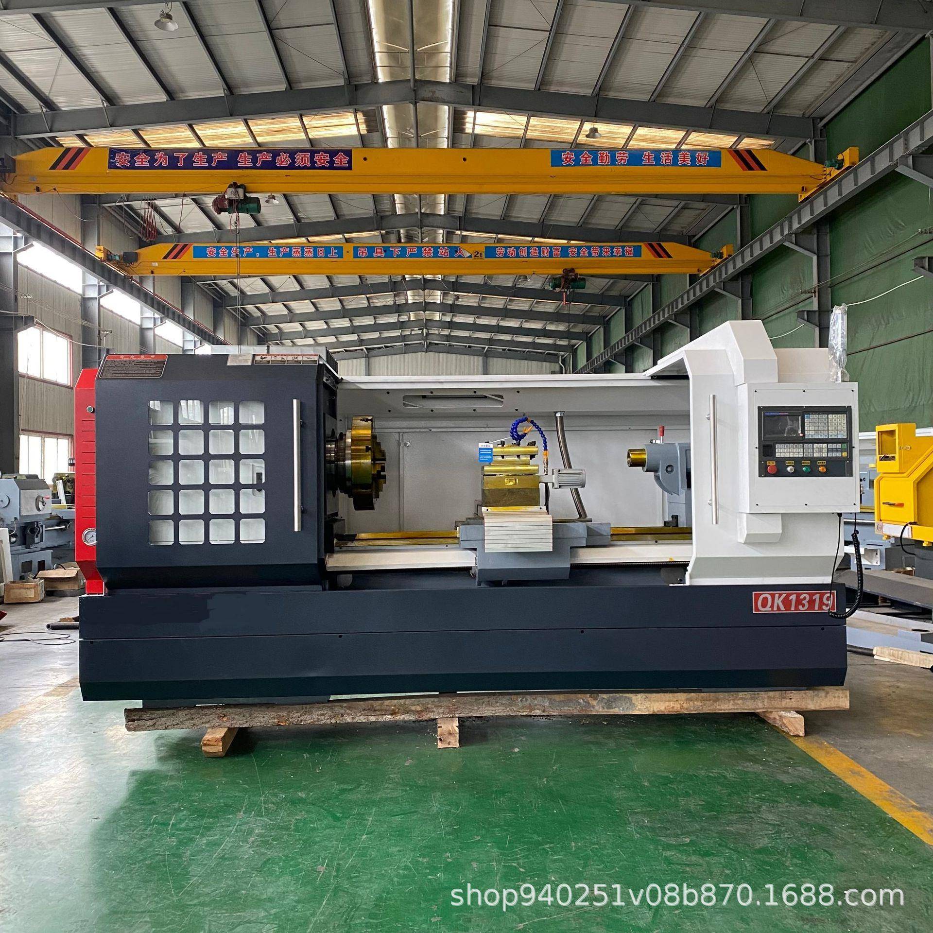 QK1319数控管螺纹车床双卡盘螺纹数控车床大孔径金属切削车床厂家