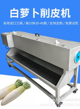 新鲜白萝卜去皮机JTP-40B机械瓜果削皮机全自动萝卜削皮机