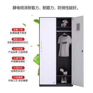 杭H2075011州鋼套色更柜鐵色皮員工存包柜帶鎖加厚衣咖色灰制儲物