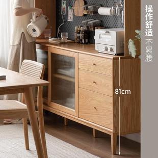靠厂一厨体储物柜家用现代EVV简约家直销墙房置物架实木餐边柜全