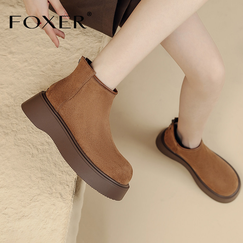 复古马丁靴女款2025新款秋冬季厚底增高勃肯鞋英伦风舒适百搭短靴