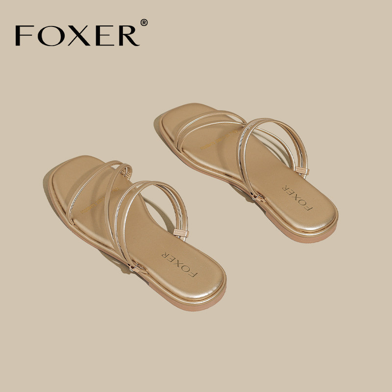 平底拖鞋女2025夏秋新款外穿高级感时装凉拖鞋一鞋两穿法式凉鞋女