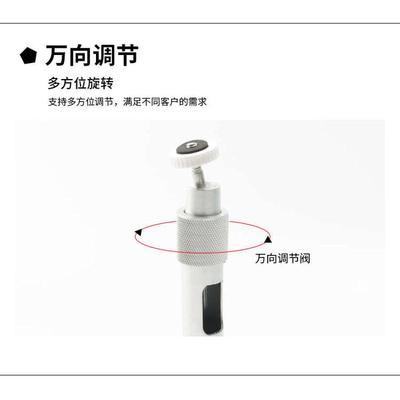 监控伸缩支架 加长杆室内外60-120cmL型铝合金摄像头万向壁装吊装