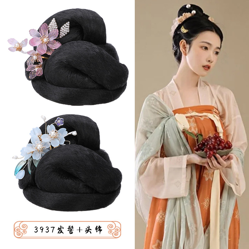 速发北宋造剧发髻古风发包古装汉服假发头刘影视型饰亦菲发型7