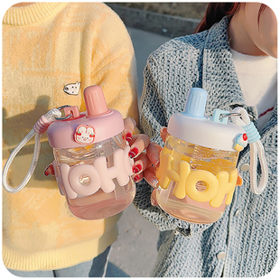 速发高颜值吸可玻璃杯泡茶便携茶杯花茶水杯生茶水分离管爱带盖杯