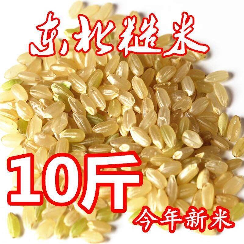 速发东北糙米新米5斤/10斤玄米农家米粗米健身炒米五谷杂粮包邮