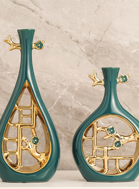 速发琵琶摆件轻奢几居博古架花瓶装饰沙厅客发边家角几艺术品