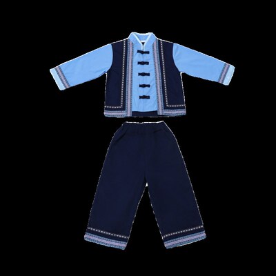 现货速发少数三月三民族服装儿 童广西壮族服饰侗族傣族男 童表演