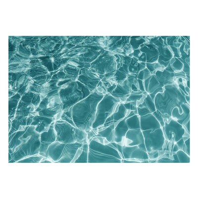 速发蓝绿色系大海画光粼纹海浪波粼艺术装饰波打印画芯贴画海报