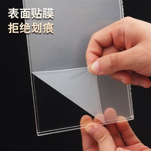 现货速发双层亚克力卡槽a4插槽透明有机玻璃盒子插I纸展示板牌u