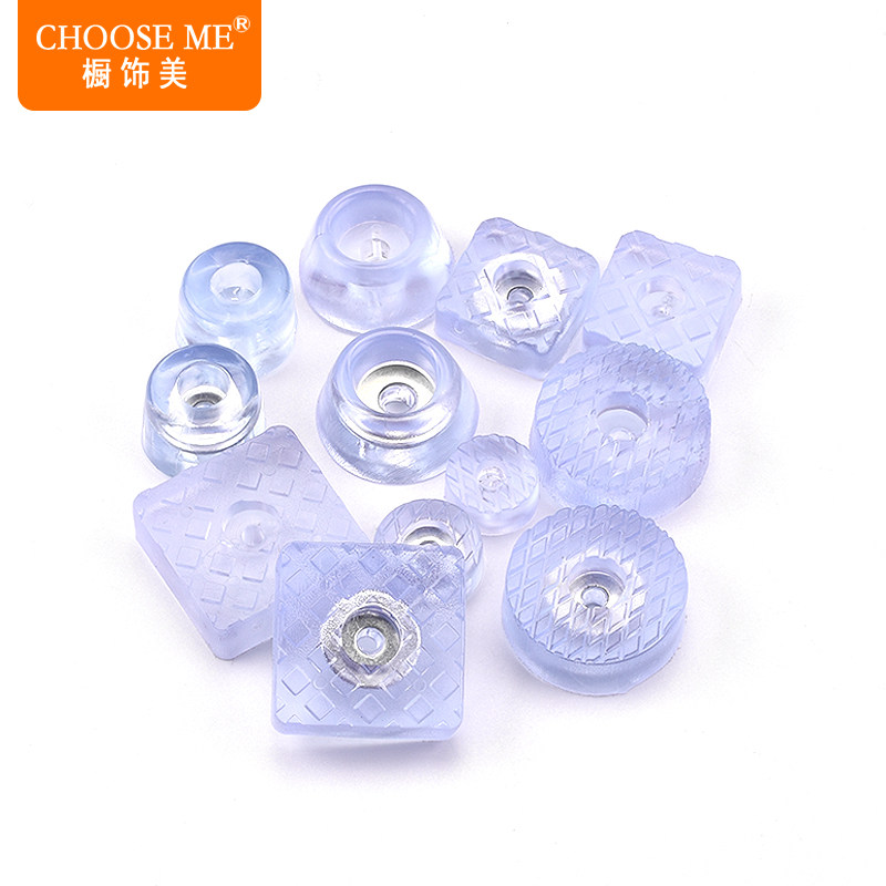 热销四方形家具透明橡胶硅胶沙发桌椅凳软脚钉脚垫防滑软垫降噪音