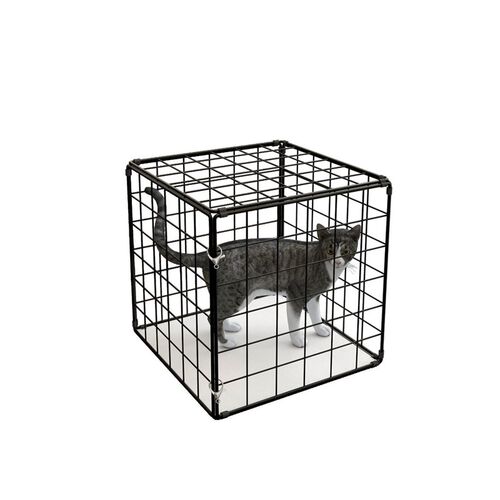 热销铁网猫咪晒太阳防猫藓笼子吹风防抓咬神器小型猫笼组合宠物小