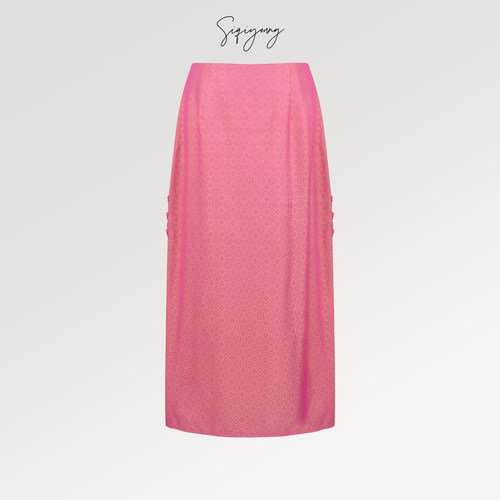 SIQIYOUNG盘扣中式纹样半裙