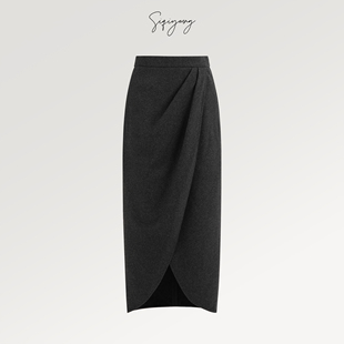 SIQIYOUNG 交叠设计半裙 巴黎画廊