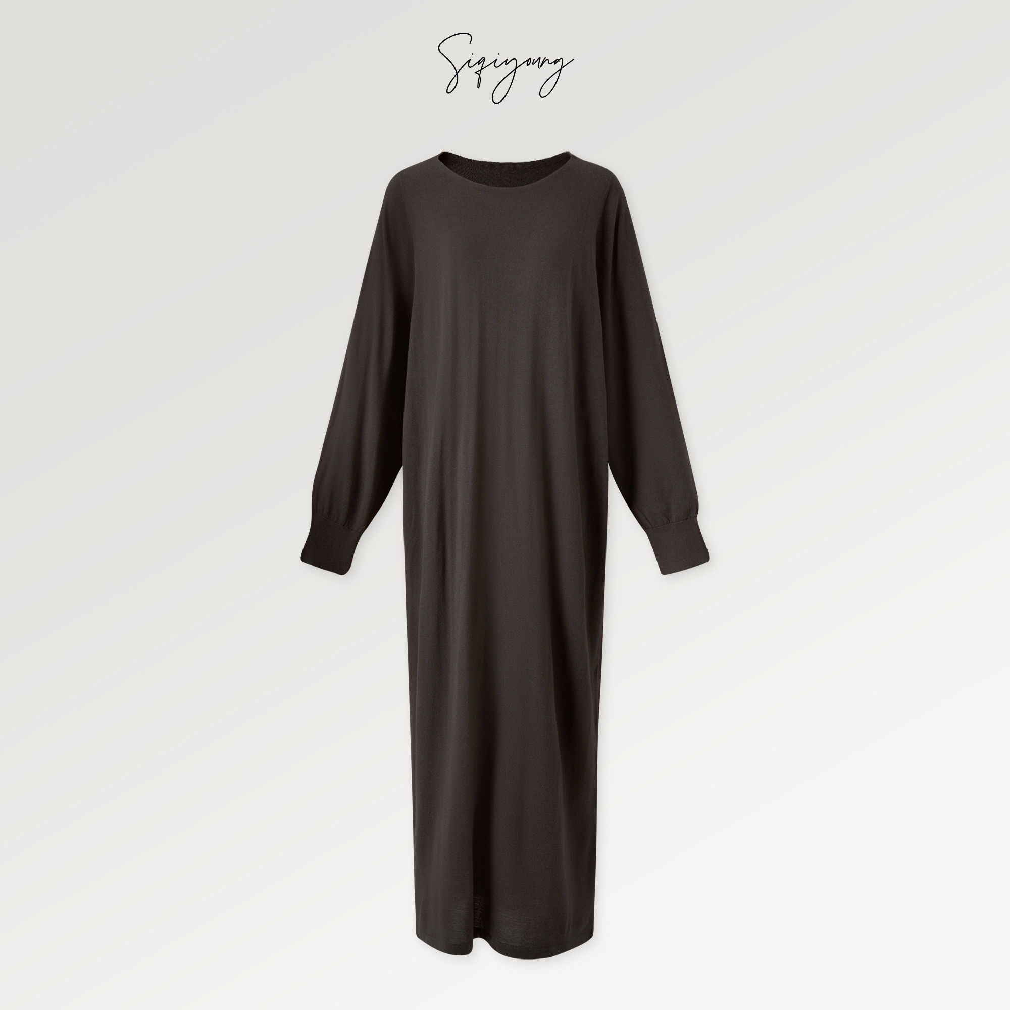 SIQIYOUNG慵懒感百搭宽松连衣裙