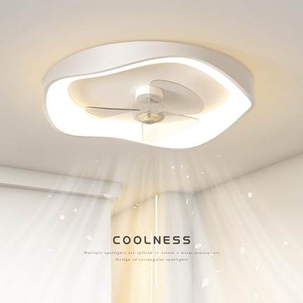 创意风扇灯简约现代led吸顶灯主卧室灯大气客厅灯餐厅书房灯具