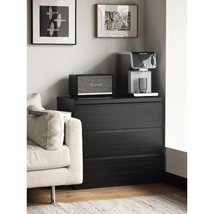 北欧全实木斗柜卧室储物柜电视餐边收纳柜四斗柜三斗柜现代简约