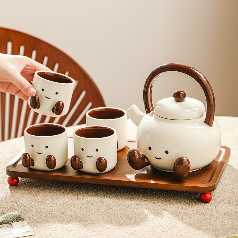 轻奢整套茶具家庭杯具套装陪嫁