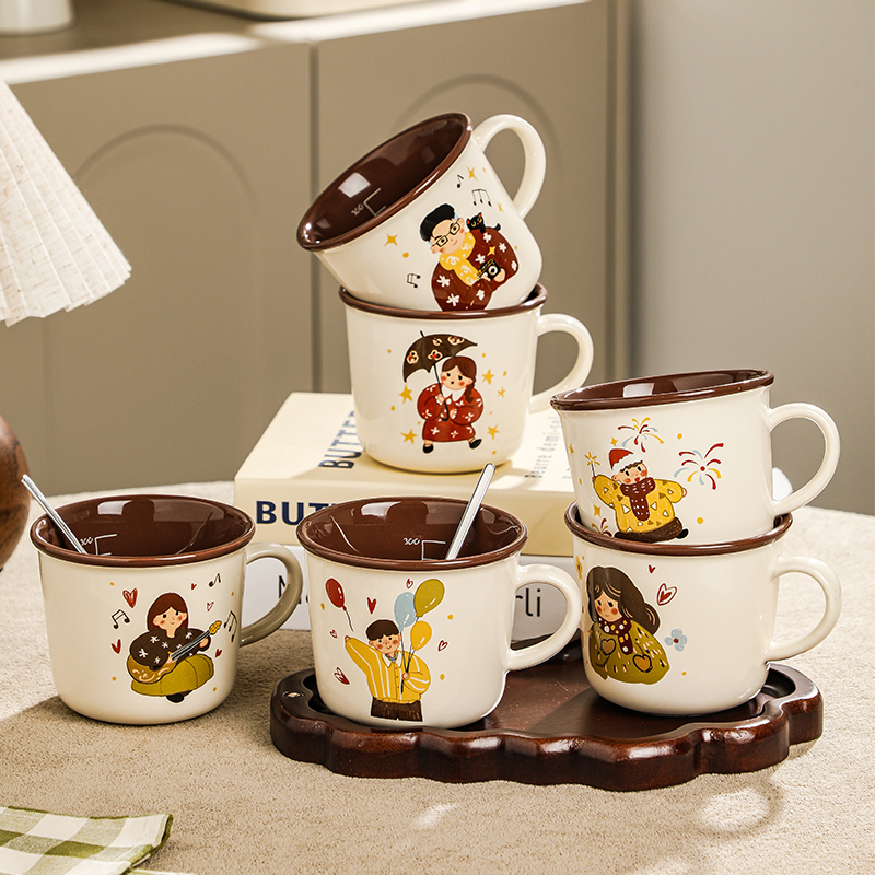 特别好看的情侣杯子高级感一对