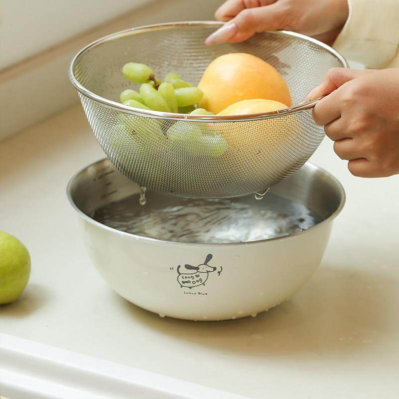 蓝莲花家居洗菜盆水果篮盆子沥水篮网筛过滤网304不锈钢家用厨房,餐饮具,洗菜盆/沥水篮/漏水筛,淘宝优惠券,粉丝福利购,淘宝优惠卷