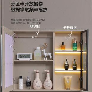 4I轻奢可丽耐琦美505肤感一体盆智手能浴室柜组卫生间合洗脸石盆