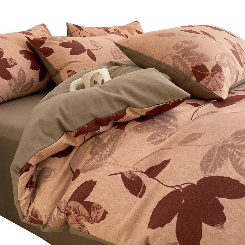 新款加厚棉全0磨毛件套床上用品10无品牌/纯棉冬季四保暖床单被套