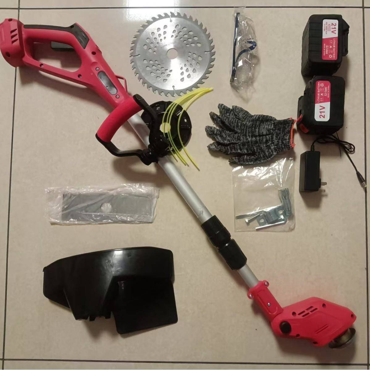 跨境电修无枝刷锂电大功率割草机果园农用工充电式园动林KZM具割