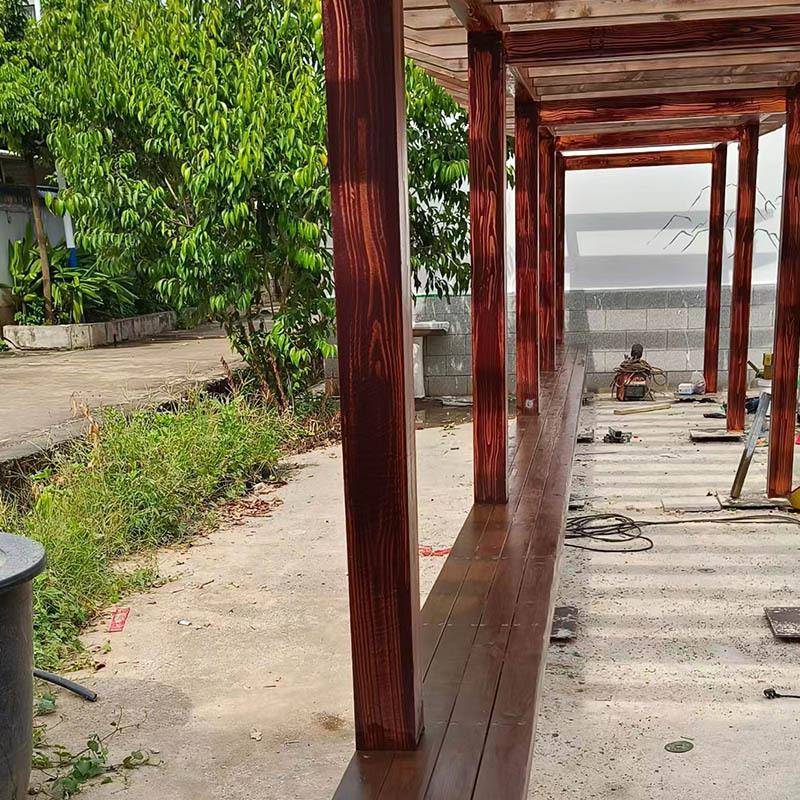 厂家生产外花架塑木葡萄架凉亭防腐木户别墅萝露台831木阳台藤葡