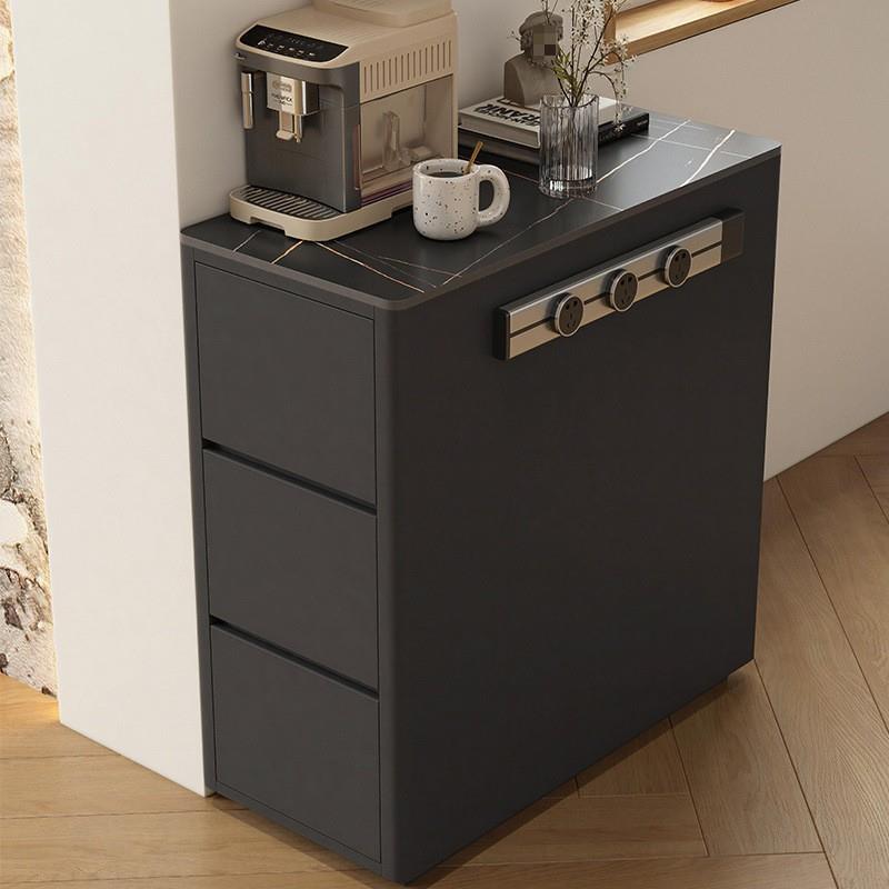 沃顿岩板餐边柜岛台单柜窄岛家台用餐一63188体厨桌房岛移台可动