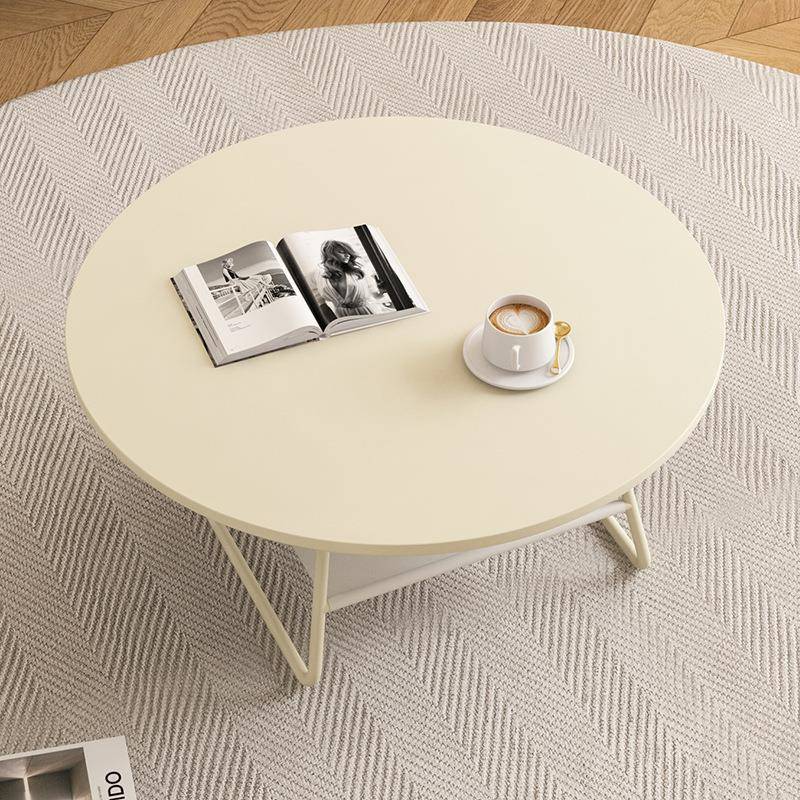 奶5143现油风岩板茶几客厅家用简约小几代茶奢小户型极轻简圆形茶