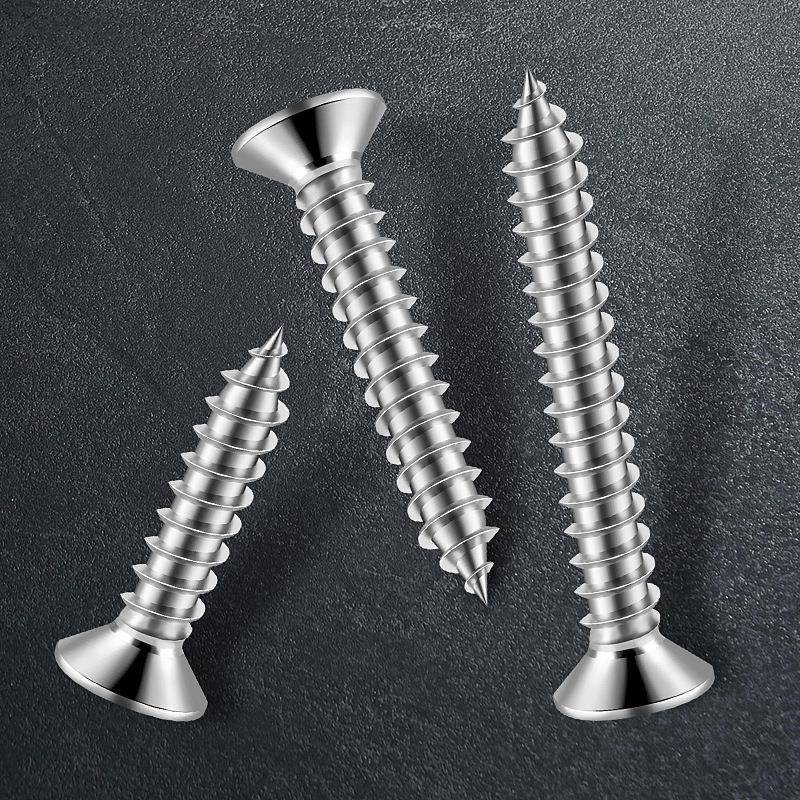 34不锈钢攻自螺丝默认项M3平头十字木螺丝M4加长M3.5沉头M05粗M加