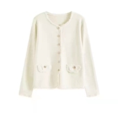 甜甜专享 小香流苏 安迪绒高密 时尚 流苏针织洋气开衫