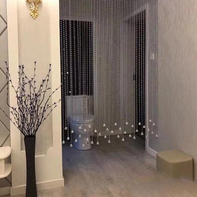 水帘晶窗帘隔断珠卧室门帘装客厅玄关过道珠链珠屏饰帘子帘风DRH