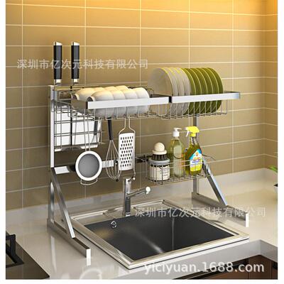 20置收纳厨房不1水槽置物架方沥水架碗碟架锈钢厨上房物架收纳厨