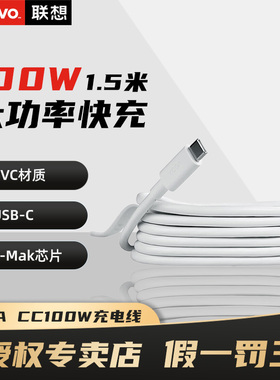 联想CC100氮化镓充电器原装充电线100W双头pd快充Typec数据线闪充