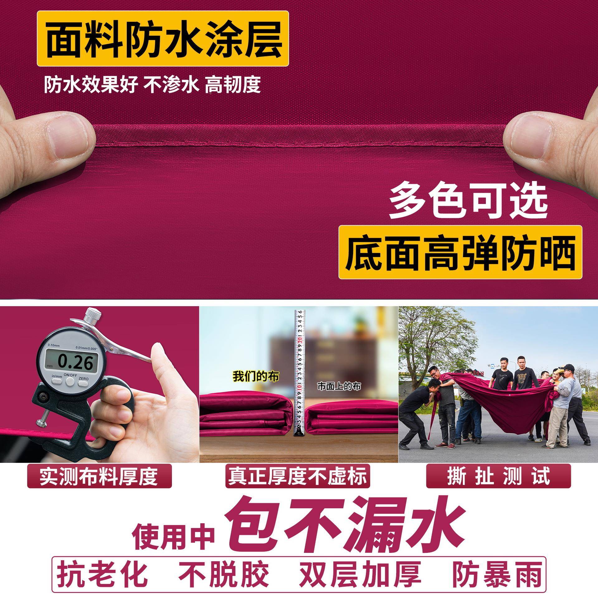 遮阳大伞太阳摆摊用户外四方雨伞大棚广告号专折叠用大型商529725