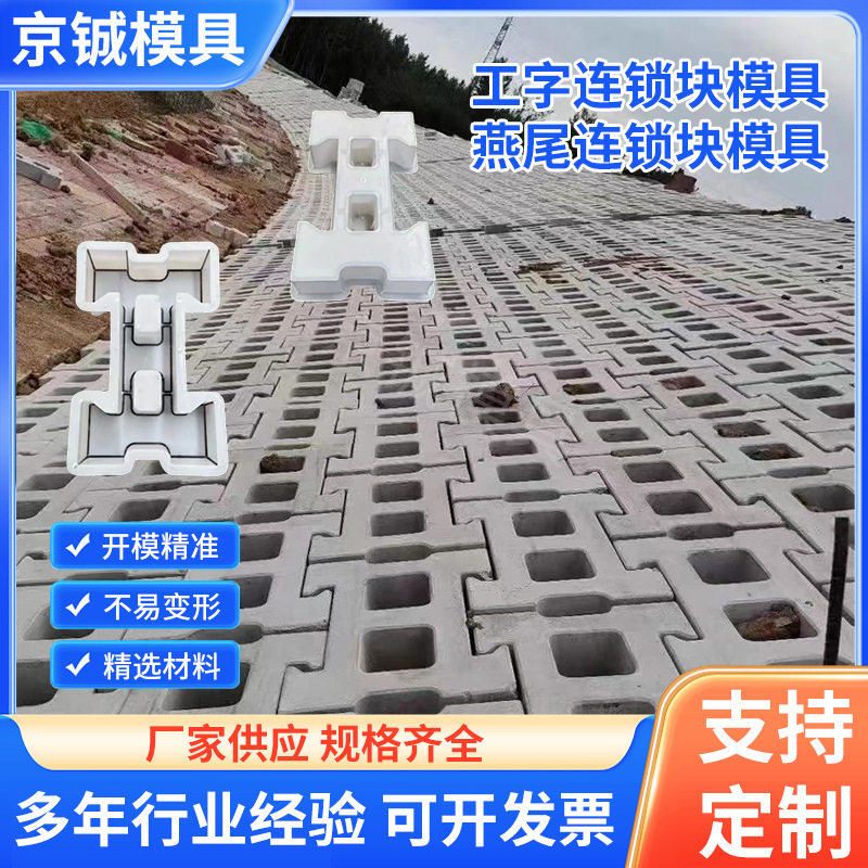 加筋锁扣连锁块塑料模具护坡