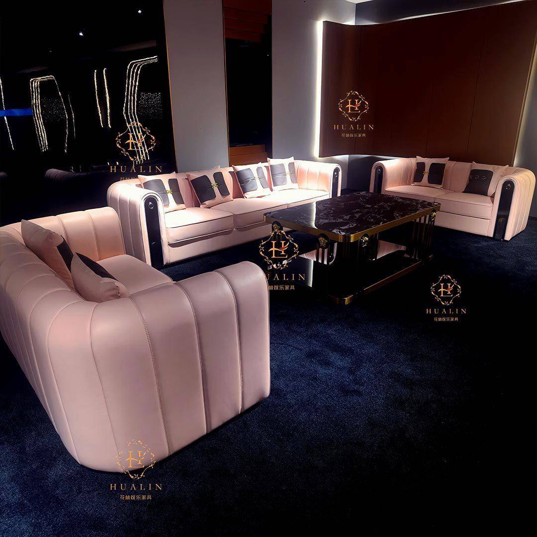 高端ktv沙发茶几组合卡座U型现代派对包厢包房酒吧影院娱乐会所
