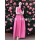 法国Rouje 女夏宽松显瘦长裙 背心洋装 Rosella法式 玫粉色无袖