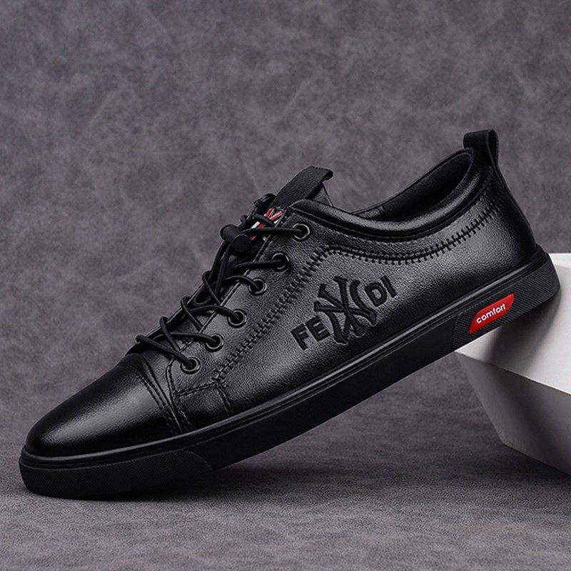 香港男鞋夏季2025新款透气休闲鞋英伦真皮鞋子男士韩版运动板鞋潮,流行男鞋,单鞋,淘宝优惠券,粉丝福利购,淘宝优惠卷