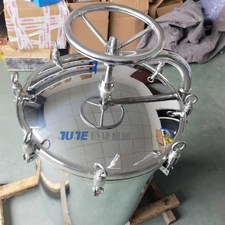 新款304不锈钢垂直吊臂人孔 DN500吊臂式卫生级耐压人孔 快开人孔